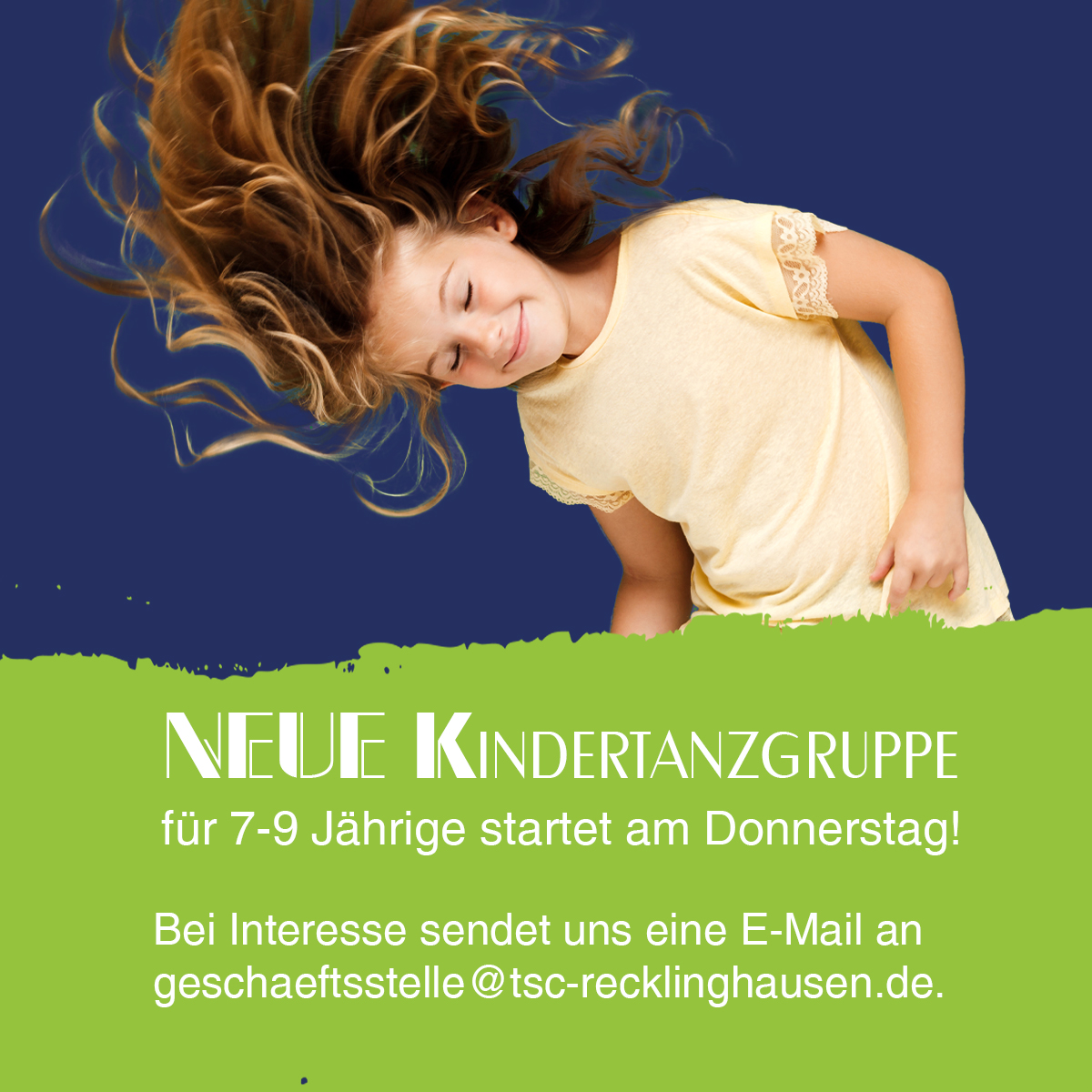 Neue Kindertanzgruppen beim Tanzsportclub in Recklinghausen