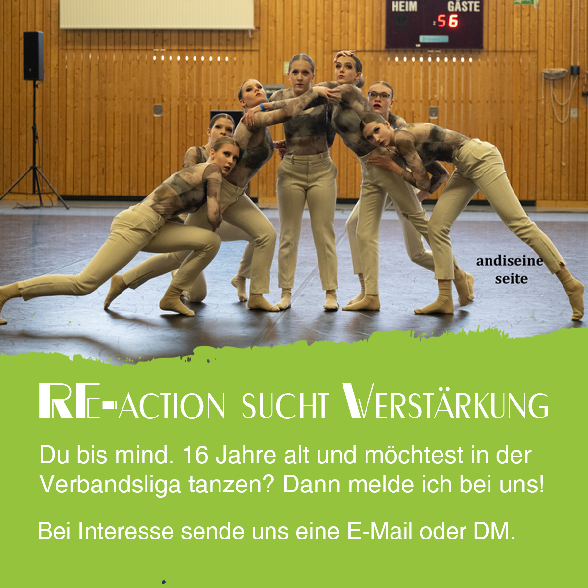 Formation RE-action sucht Verstärkung - Tanzsportclub Recklinghausen