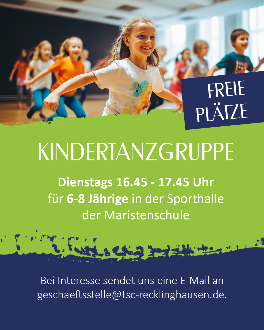 Frei Plätz in Kindertanzgruppe 6-8 Jahre - TSC Recklinghausen